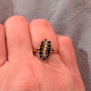 Sapphire and diamond ring size 6